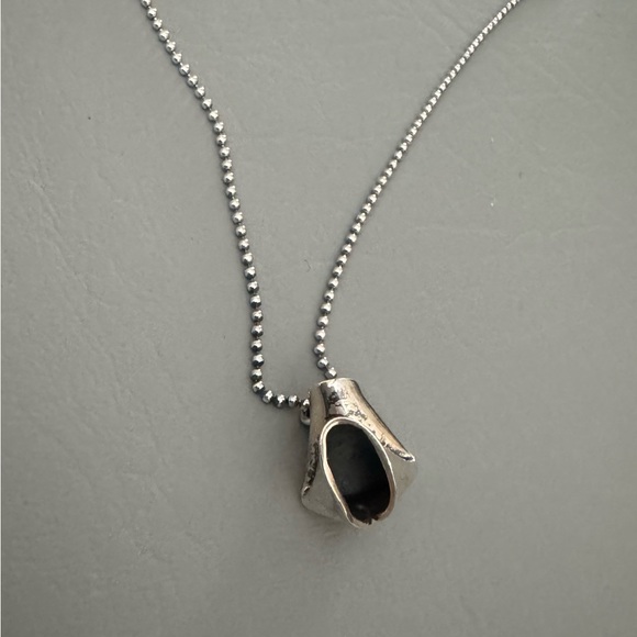 Jessica Elliot Sterling Silver Fortune Cookie Necklace - Picture 4 of 7